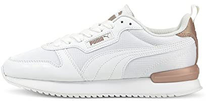 PUMA Baskets R78 pour femme, Blanc/blanc/or rose, 40.5 EU