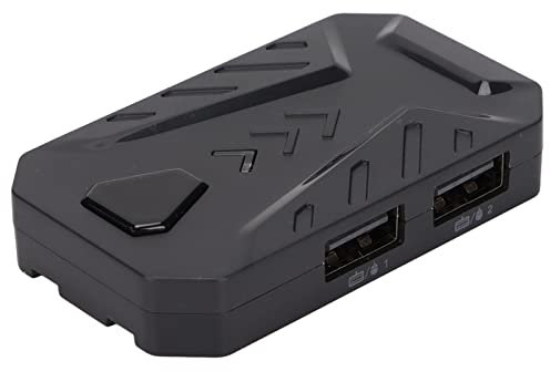 Adaptador de Teclado Y Mouse, Controlador de Juegos Móvil Bluetooth 4.0 Adaptador Convertidor de Teclado Y Mouse con 3 Puertos USB para Teléfonos Móviles Android para OS, Xbox One / Ps4 / Ps3