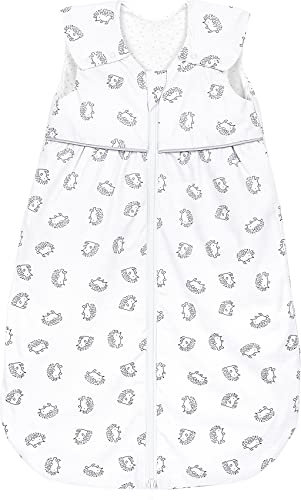 Odenwälder Jersey-Schlafsack Anni Light, Igel White, Gr. 110 - TOG 0,5