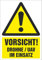 INDIGOS UG - PVC Schild 5mm - Sicherheit - Warnung - Vorsicht! Drohne im Einsatz - 210 mm x 297 mm - Hotel, Firma, Schutz, KITA, Arzt, Praxis