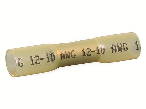 Quadrios 22C465 Stoßverbinder mit Schrumpfschlauch 4 mm² 6 mm² Vollisoliert Gelb 1 Set