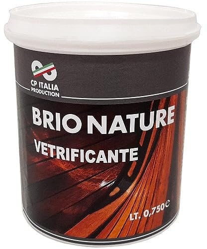 6PZ SMALTO VETRIFICANTE BRIONATURE TRASPARENTE SATINATO LT.0,750