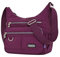NOTAG Umhängetasche Damen, Leichte Mehrfach-Taschen Schultertasche Wasserdicht Sportliche Umhängetasche Multifunktionale Nylon Handtasche (Rot)