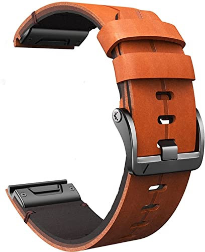NEYENS Quickfit Armband aus echtem italienischem Rindsleder für Garmin Fenix 7X 7 Uhr Easyfit Armband 22 26 mm Originalarmband, Fenix 7, Achat