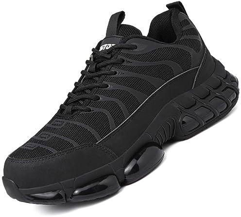 Safety Trainers Men Steel Toe Cap Trainers Safety Shoes for Women Lightweight Work Boots Non-Slip Industrial Protective Composite