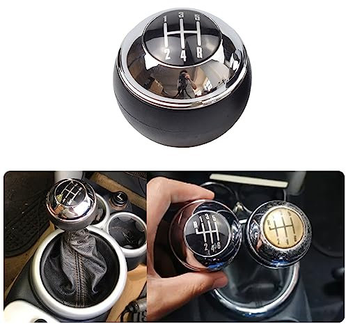 Kakulkomen 5/6 Gang Auto Schaltknauf Schalthebel Hand Ball für Mini R50 One D R52 R53 Cooper S 3-Türer 2001 2002 2003 2004 2005-2008 (5 Gänge)