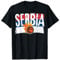 Serbien Basketball Feuer Vintage Streetwear T-Shirt