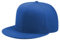 Boolavard Flat Bill Visor, Klassische Snapback-Mütze, blanko, verstellbare Krempe, hohe Oberseite, Trendiger Farbstil, einfarbige Baseballkappe (Königsblau)
