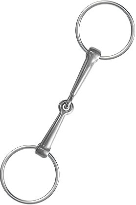 JVHLOV Olivenkopfgebiss Edelstahl einfach gebrochen 13,5cm, Anatomisch geformt, fördert die Speichelbildung und REGT die Kautätigkeit an