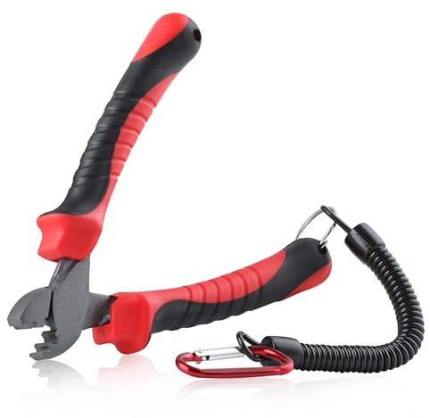 SPEEDWOX Fishing Crimping Tool - Single-Barrel Sleeves Crimper Pliers for Saltwater Fishing Gear