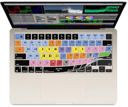 KB Covers Avid Media Composer Tastaturabdeckung, kompatibel mit MacBook Pro – 14 Zoll & 16 Zoll – (2021+) & MacBook Air mit M2 Chip – 13 Zoll & 15 Zoll – (2022+)