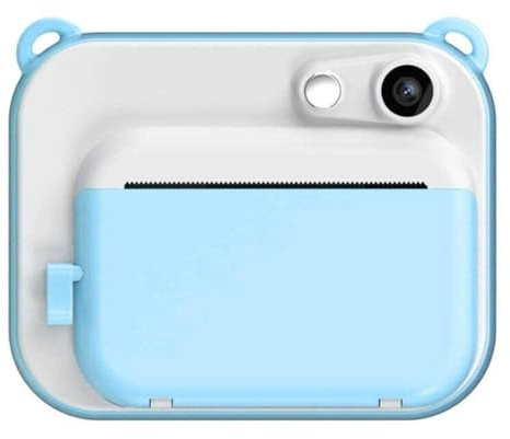 FLADO Thermal Printing Camera Instant Black and White Printing Children's Camera, Full-Color Printing Children's Camera, Children's Gift (Blue)