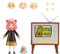 Total Anime Spy X Family Anya Forger - 6.5-Inch Scale Figure with Swappable Faceplates, Alternate Hands, Teddy Bear, and TV Set