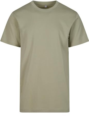 Build Your Brand T-Shirt Basique à col Rond en Coton pour Homme - Coupe Droite - Tailles XS à 5XL, Salvia, L