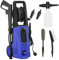 DURHAND 1800W High Pressure Washer, 150 Bar Pressure, 510 L/h Flow, High-Performance Portable Power Washer Jet Wash Cleaner with 6M Hose and Hose Reel for Garden, Car, Furniture, Blue