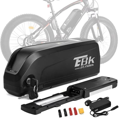 Ebkrides Ebike Battery 48V 20AH Electric Mountain Bike Lithium Battery with 2A Fast Charger, 5 Pin Base Plate, USB Port for 48V Controller 50W-1000W Motor (48V 20AH (0-1500W) 5 Pin+USB)