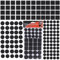 SULOLI 140pcs Patins pour Meubles，3 Tailles Patins en Feutre Noir Auto-Adhésifs Protecteur de Sol Tampon Feutre，Patins Feutre pour Meubles