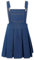 MSemis Romper Dress Salopette di Jeans Bambine e Ragazze Abito in Denim per Festa di Compleanno Scuola Vacanze Spiaggia Vestito di Jeans Gonna di Jeans con Tasca Blu 7-8 Anni