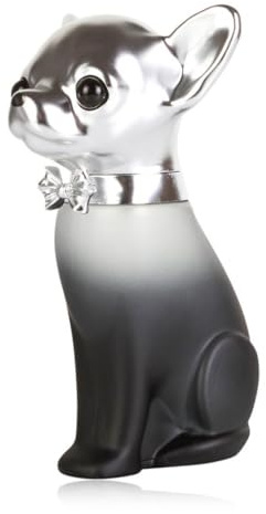 Jean-Pierre Sand - Tekito - Eau de Parfum, 75ml - Parfum für Frauen im Sammlerflakon, ideal als Geschenk - Damenparfum im Chihuahua-Flakon (Silver)