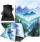 Case for Amazon Fire HD 8 Tablet (2018 2017 2016 Version,8th/7th/6th Generation),360 Degree Rotating Stand Smart Protective Cover Case for All-New Fire HD 8 (8th /6th / 7th),Nature Mountain Trees
