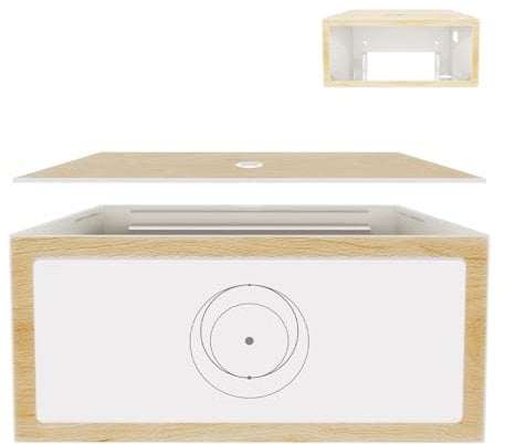 Starlink Gen 3 Power Supply Mount, Wood Grain Gen 3 Starlink Mount ABS Starlink Mount Accessories for Starlink V3 Standard Power Supply