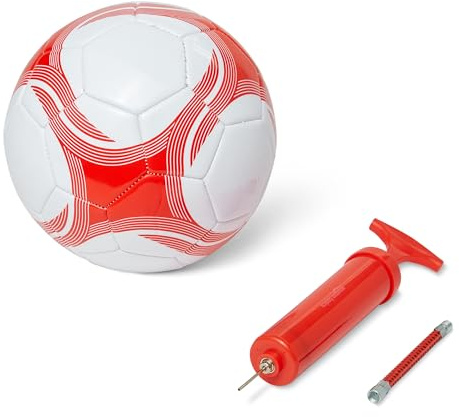 Amazon Basics Ballons de Football avec Pompe, Taille 4