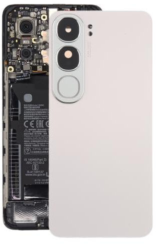 ICBAYXTS ZYGXJP DSZQKS for vi-vo Y300 5G Indien Version Batterie Rückseite mit Kamera Objektiv Abdeckung(Silver)