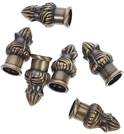 DIYEAH 6Pcs Retro Lamp Finials Knobs Decorative Finial Caps for Lampshades Durable Lamp Shade Knobs Vintage Style Lamp Decoration for Table Floor Pendant Lamps