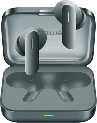 realme Buds Air 7 True Wireless In-Ear Bluetooth Headphones | Bluetooth 5.4 SBC/AAC/LHDC, 52dB ANC, 52h Wiedergabe, 3-Mic ENC, 12,4mm Dynamischer Bass-Treiber, IP55