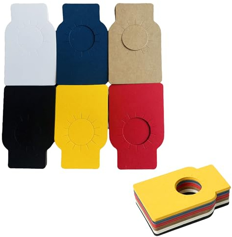SEABABOO Étiquettes pour Bouteilles de Vin, 60 Pièces 6 Couleurs, Étiquettes De Papier Kraft De Vin Réutilisables, Étiquette Papier Kraft pour Casier À Vins Marquage des Bouteilles