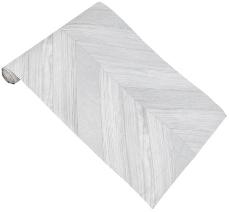 NUOBESTY Removable Vinyl Flooring Roll PVC Self-adhesive Floor Sticker with Wood Grain Texture Peel and Stick Planks for Kitchen Bedroom Living Non-slip Covering