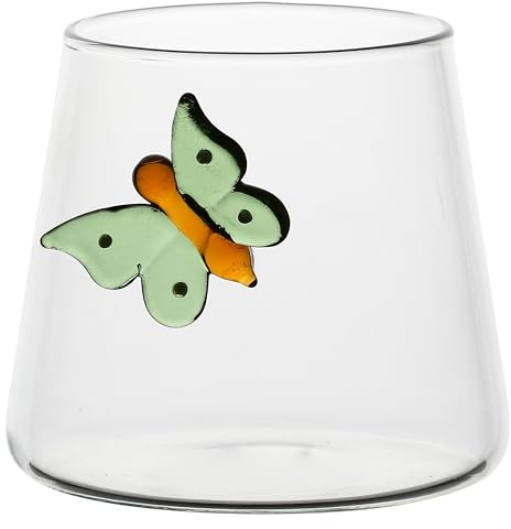 THUN Set 2 Bicchieri Acqua Incanto di Primavera, Borosilicato, 250 ml