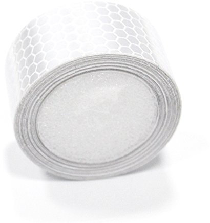 muchkey® High Intensität Grade Lime Reflektierende Tape weiß reflectibe Tape (3 cm * 1 Meter)