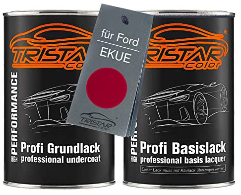 TRISTARcolor Autolack Dosen Set für Ford EKUE Laser Red Metallic 2,0L