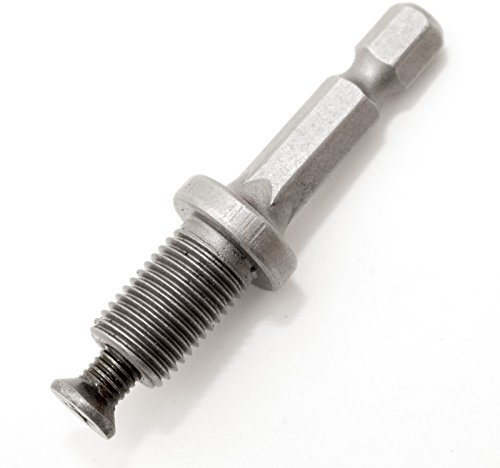 Volkers HEX 1/4 Zoll Adapter für Bohrfutter 3/8 Zoll x 24 UNF Länge 46 mm