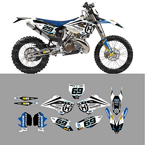MXP Customized Decals Stickers Graphics for Husqvarna TC FC TE FC 125cc-300cc 2014 2015 3M Glue Dirt Bike Sticker Free Add Name Number Logo