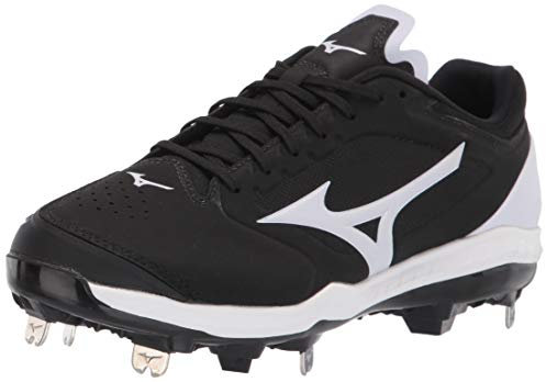 Mizuno Women's Cleat Sweep 5 Low Metal Softball-Stollen für Damen, Schwarz/Weiß, 41 EU