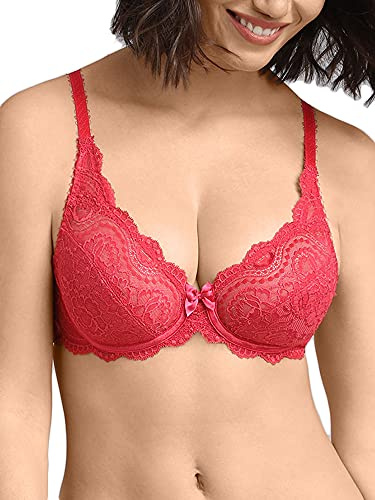 Playtex Women's Flower Elegance Full Cup Full Coverage Bra, Framboise, 90B