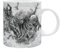 ABYstyle H.P Lovecraft Cthulhu Attacks Keramik Kaffee Tee Tasse 473 ml Horror Story Cult Classic Creature Drinkgeschirr Spülmaschinenfest Merch Geschenk
