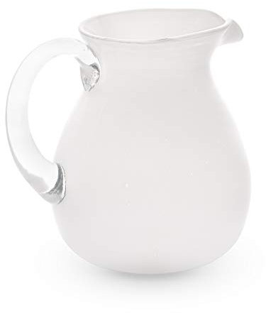Caraffa in vetro con manico Memento Originale Bianca