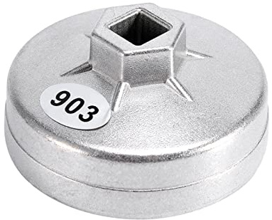 74mm 14 Flute Aluminum Oil Filter Wrench Socket Remover Tool 903 Silver Color for Oil Filter Removal Tool Cloche filtre a huile Wrench 74mm 14 Flute c Class Socket c220 evgat+ 1150 Oil filt+oi