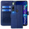 FMPCUON Cover per Huawei P Smart Plus 2019,Cover in Pelle Huawei Honor 20 Lite,Flip Wallet Case Custodia in Pelle PU,con Magnetica a Scatto per Huawei P Smart Plus 2019,Blu