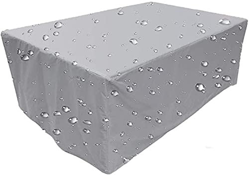 Yanyan Art Gartenmöbel Abdeckung, Abdeckplane Gartenmöbel Verbessertes Schwerlast 420D Oxford Gewebe Wasserdicht Winddicht UV-Beständiges Sitzgruppe Schutzhülle für Gartentisch 160x90x95cm