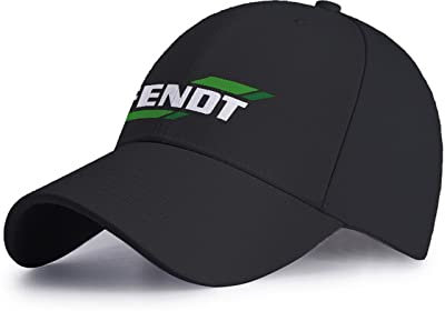 BABQ-HTRS Baseball Cap für Herren Fendt Print Verstellbar Sport Casual Sonnenblende Hut Geschenk für Erwachsene/Sport/Laufen/Radfahren (Color: Black, Size: One Size)