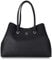 Tommy Hilfiger Damen Tasche TH Emblem Workbag mit Reißverschluss, Schwarz (Black), Einheitsgröße