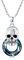 REDSUN Schädel Kette 925 Sterling Silber Kristall Totenkopf Anhänger Kristall Schädel Halskette Gothik Schmuck Geschenke für Damen Frauen,Halloween Schädel Kette