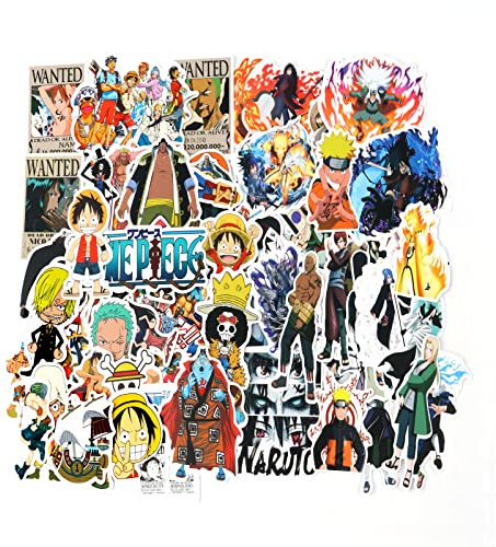 100 Pcs Cool Laptop Anime Stickers, Personalised Stickers Skateboard Stickers, Aesthetic Stickers for Adults, Waterproof Phone Stickers, Stickers for Guitar Suitcase and Car