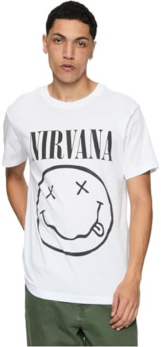 Merchcode Herren T-Shirt Nirvana Lithium Tee, Regular Fit, Baumwolle 100 Prozent, XS