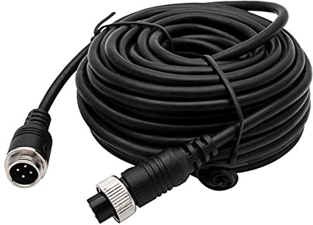 Baceyong 4-pin rear view camera extension cable, suitable for all rear view systems and cameras 5m/10m/15m/20m