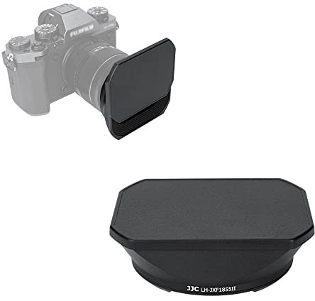 JJC Paraluce quadrato in metallo per FUJI. XF14mm F2.8 R e obiettivo XF18-55mm F2.8-4 R LM OIS con cappuccio design scorrevole - sostituisce FUJI 14/18-55